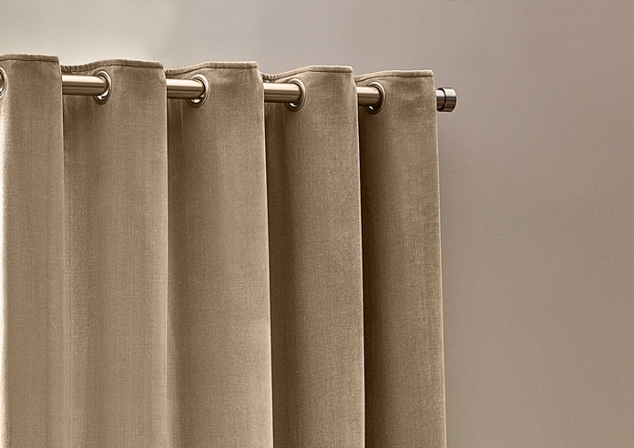 Heavy Chenille Eyelet, Natural - Ready Made Curtains - Image 9